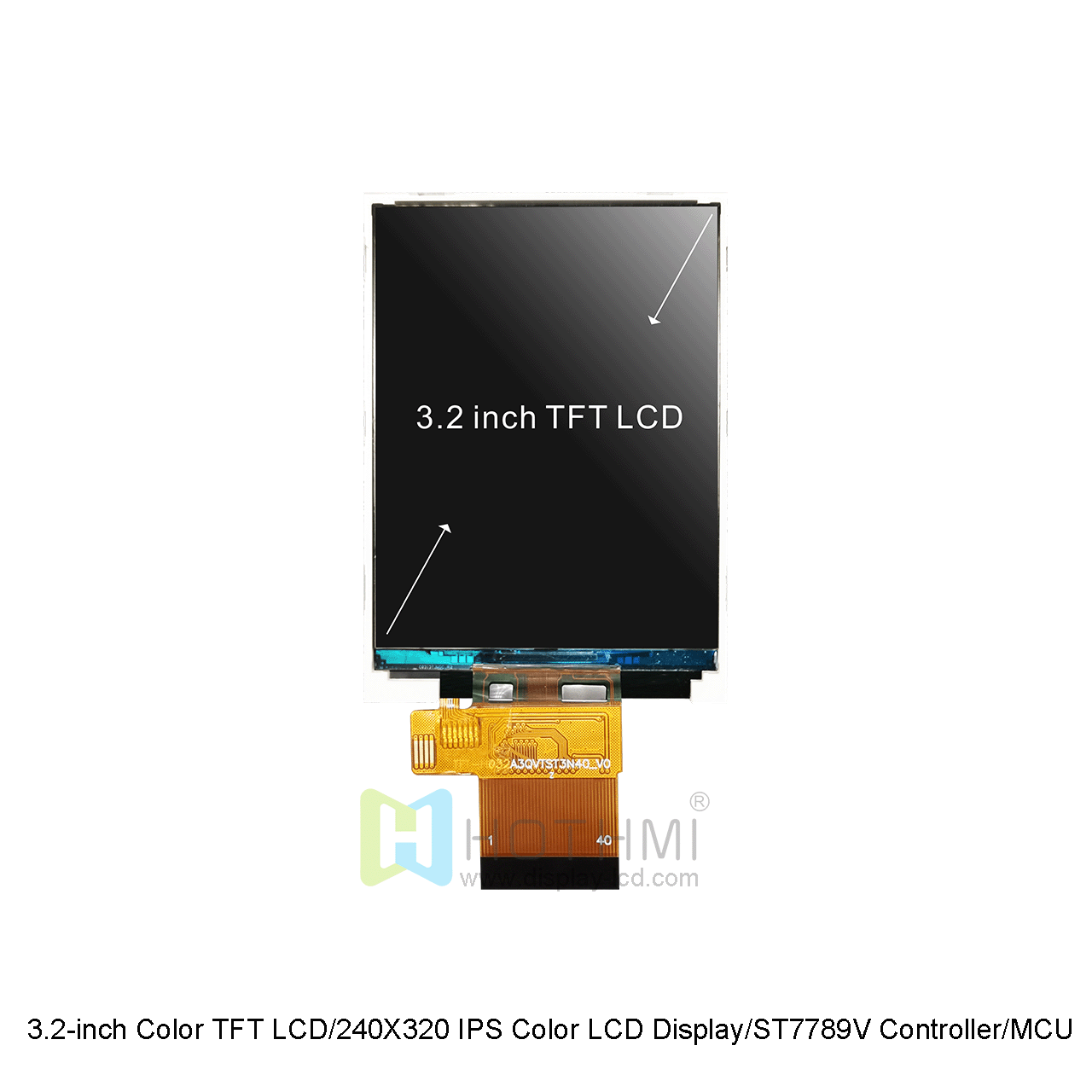 3.2 Inch TFT LCD With Resistive Touch