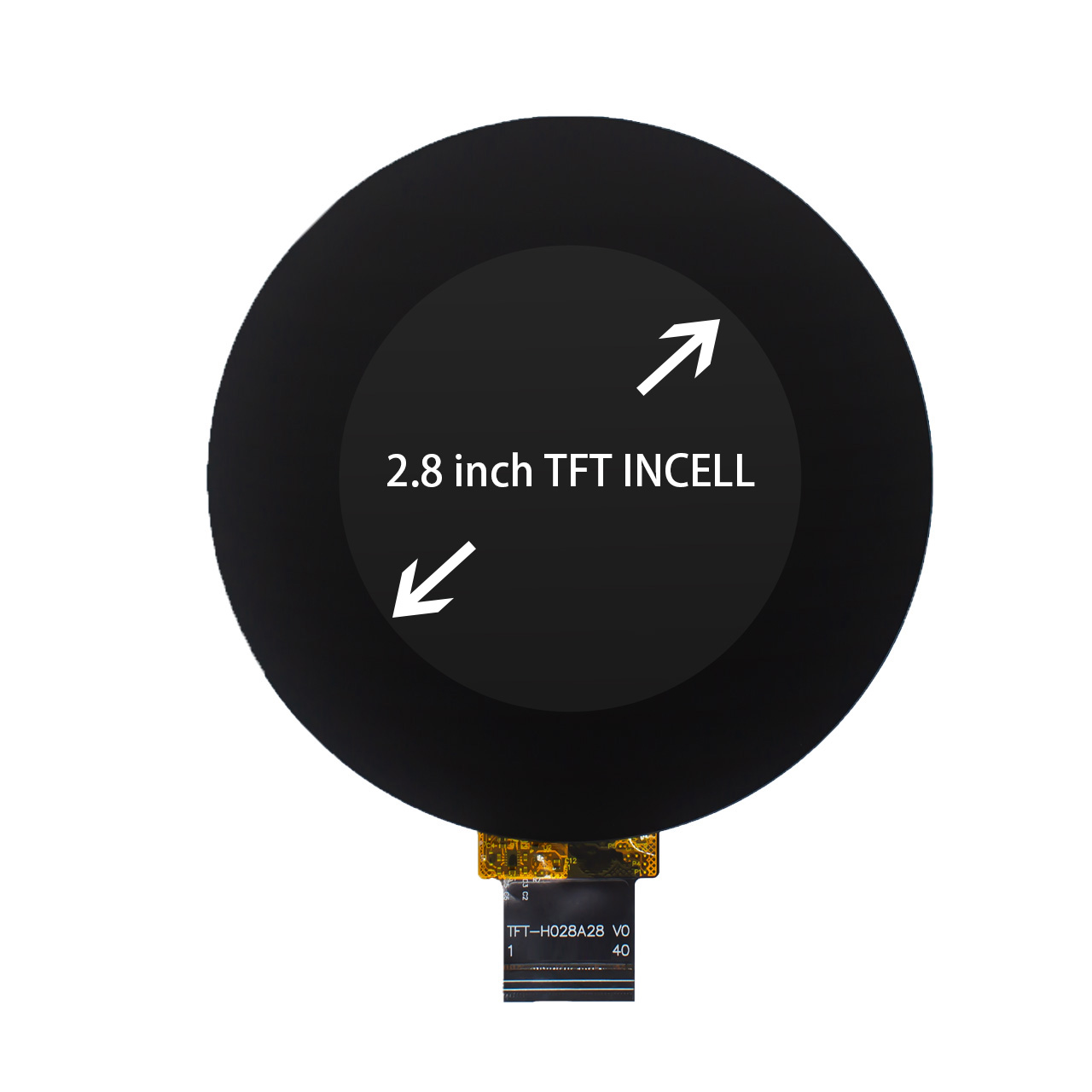 2.8 Inch Round TFT LCD