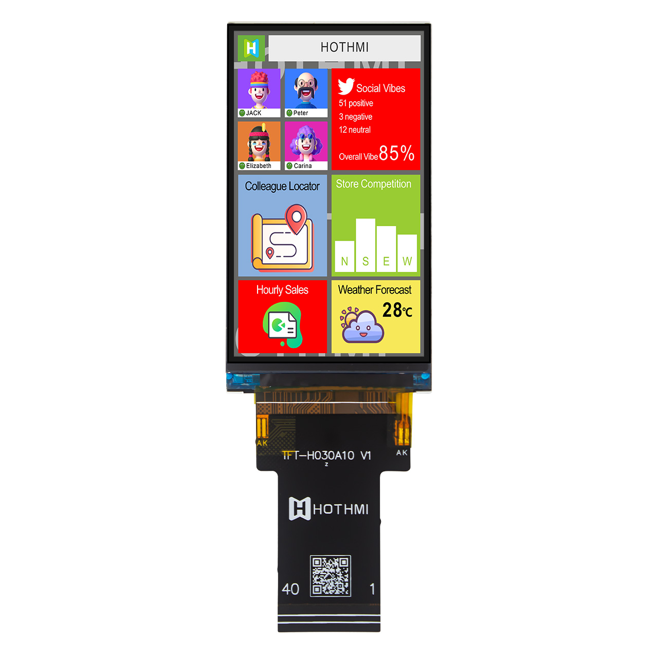 3.0 Inch 360x640 TFT LCD Display