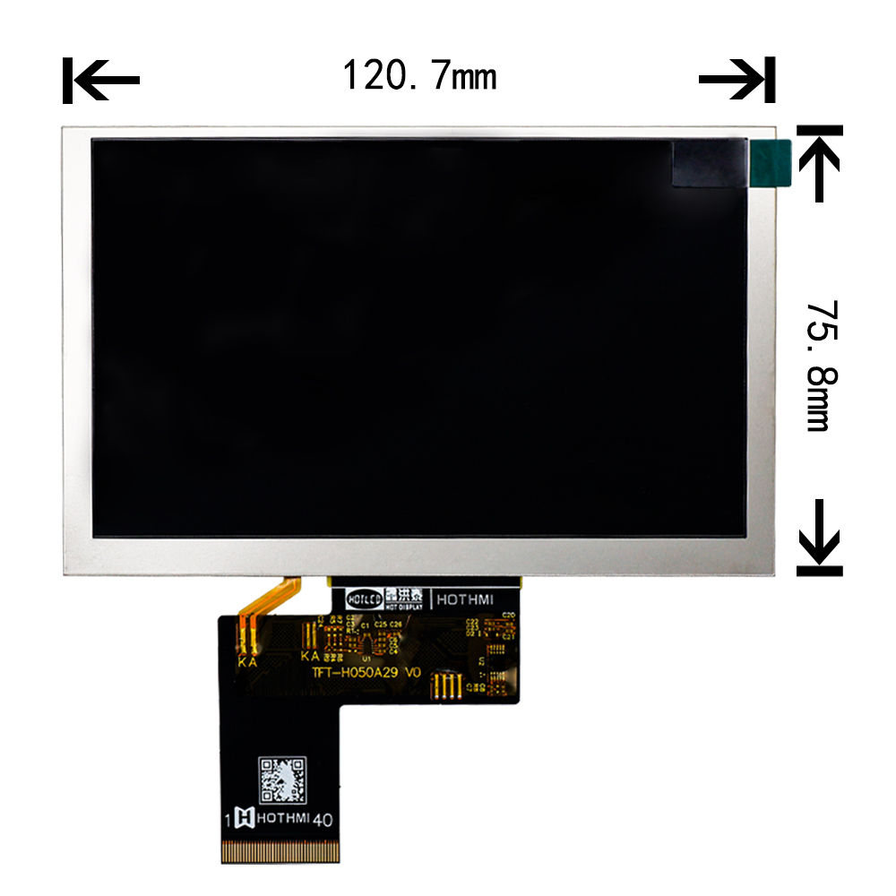 5.0 Inch TFT LCD Display Customization