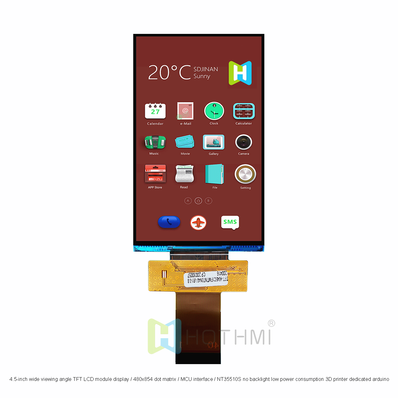 4.5 Inch TFT LCD supplier
