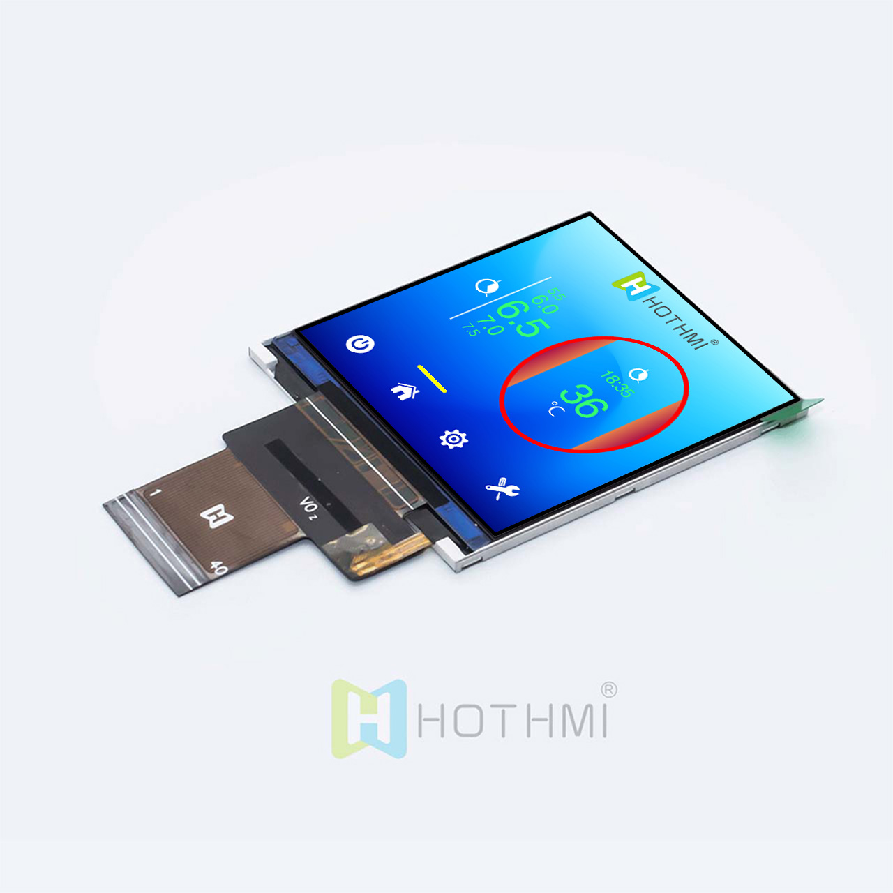 3.4-Inch 480×480 TFT LCD Project