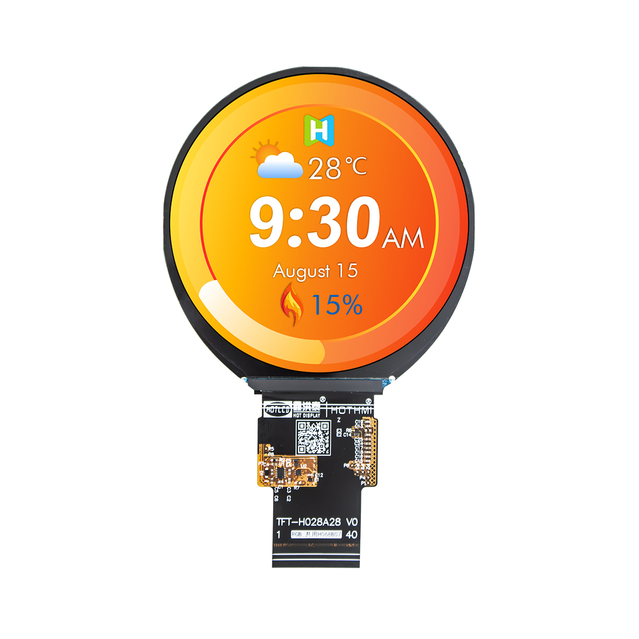 Round TFT LCD Display supplier