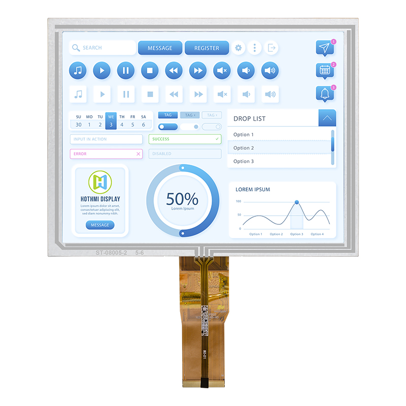 240×160 MCU interface black and white COG LCD screen